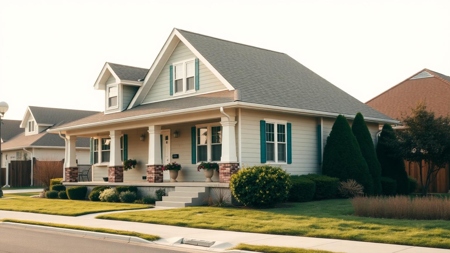 Single-family home in the United States representing home equity